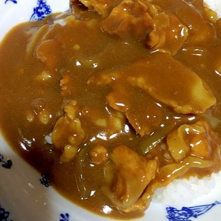 簡単豚肉と玉ねぎのカレーライス